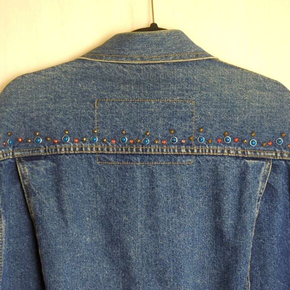 Freego Vintage Western Oversized Jacket with Studs and Rhinestones M - Picture 9 of 9